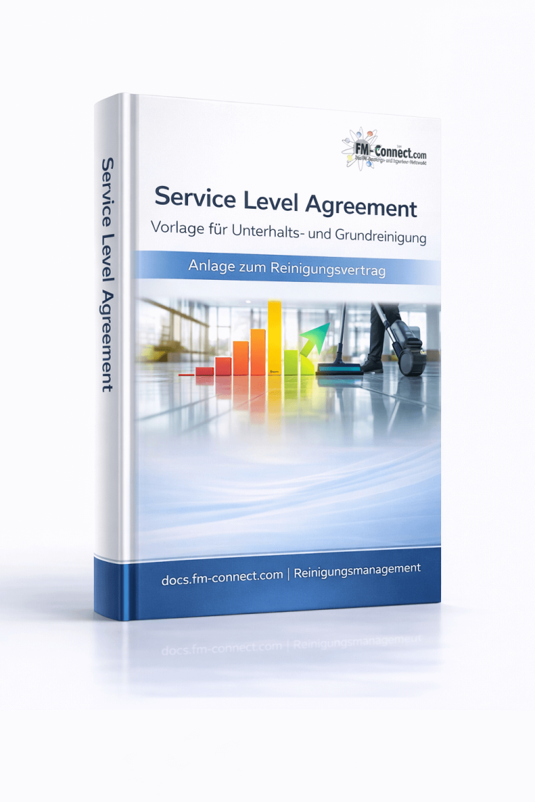 Cover der Anlage zum Reinigungsvertrag im Facility Management
