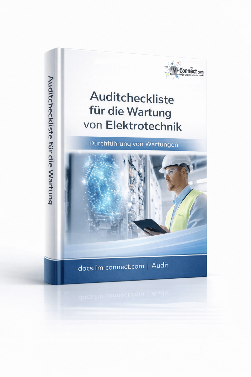 Cover der Auditcheckliste für die Wartung der Elektrotechnik im Facility Management