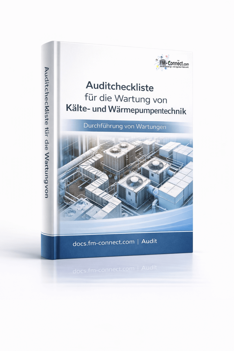 Cover der Auditcheckliste für die Wartung von Kälte- und Wärmepumpentechnik im Facility Management