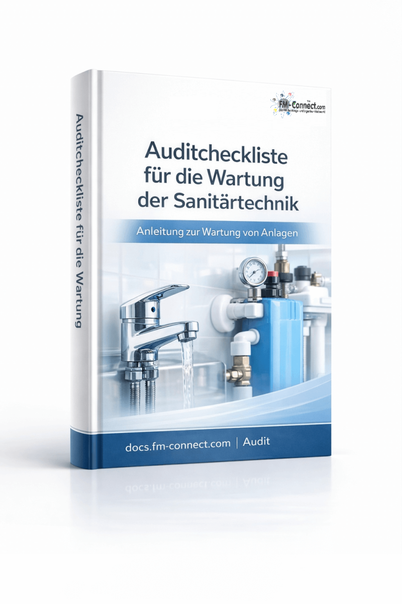 Cover der Auditcheckliste für die Wartung der Sanitärtechnik im Facility Management