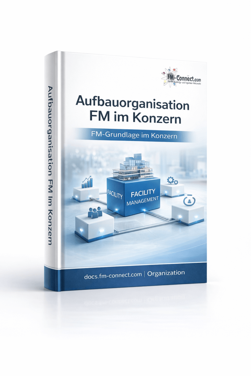 Cover der Aufbauorganisation des Facility Managements im Konzern