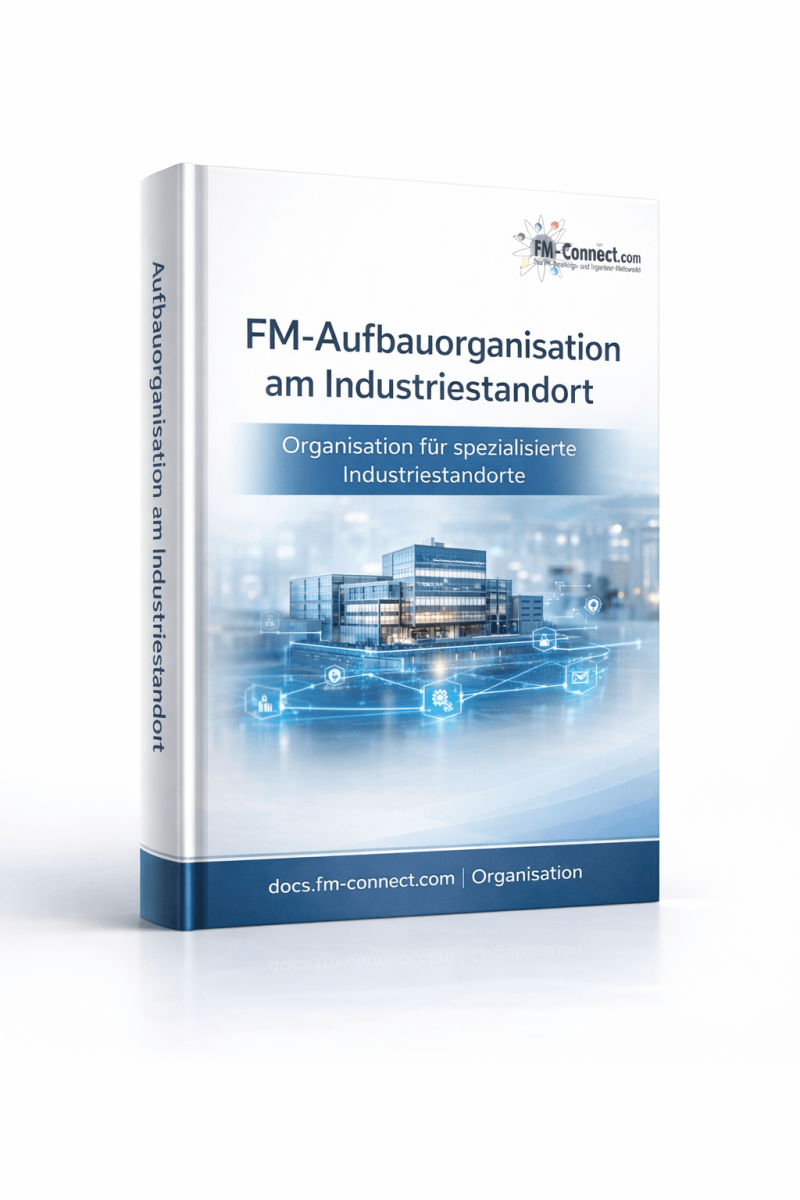 Cover der Aufbauorganisation des Facility Managements für einen singulären Industriestandort