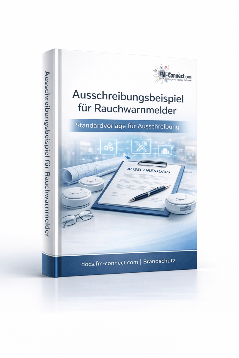 Cover des Ausschreibungsbeispiels für Rauchwarnmelder im Facility Management