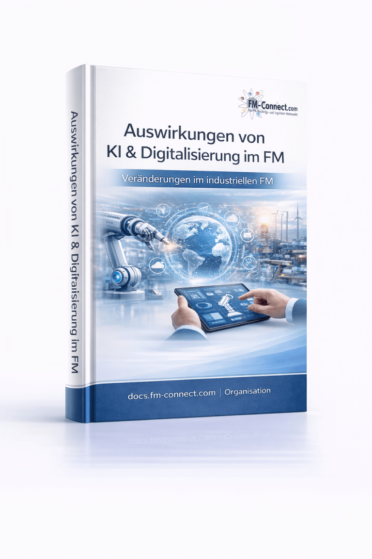 Cover der Auswirkungen von KI, Digitalisierung, Globalisierung und Automatisierung im Facility Management