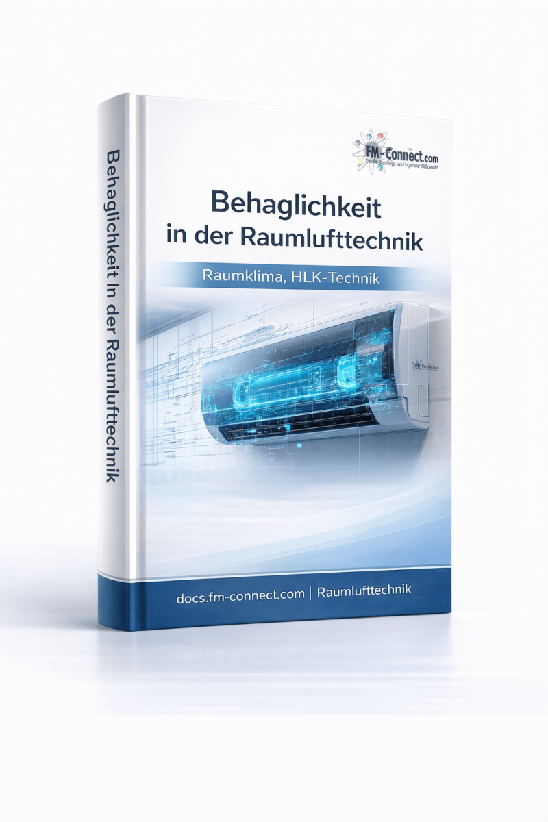 Cover des Fachleitfadens zur Behaglichkeit in der Raumlufttechnik im Facility Management
