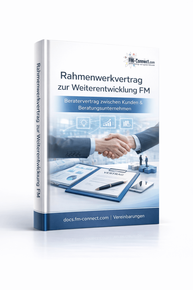 Cover des Beratervertrags als Rahmenwerkvertrag im Facility Management