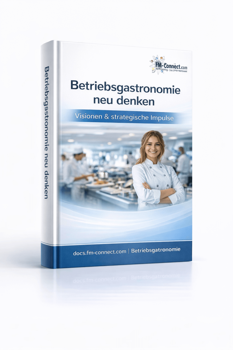 Cover des Leitfadens zur Neuausrichtung der Betriebsgastronomie im Facility Management