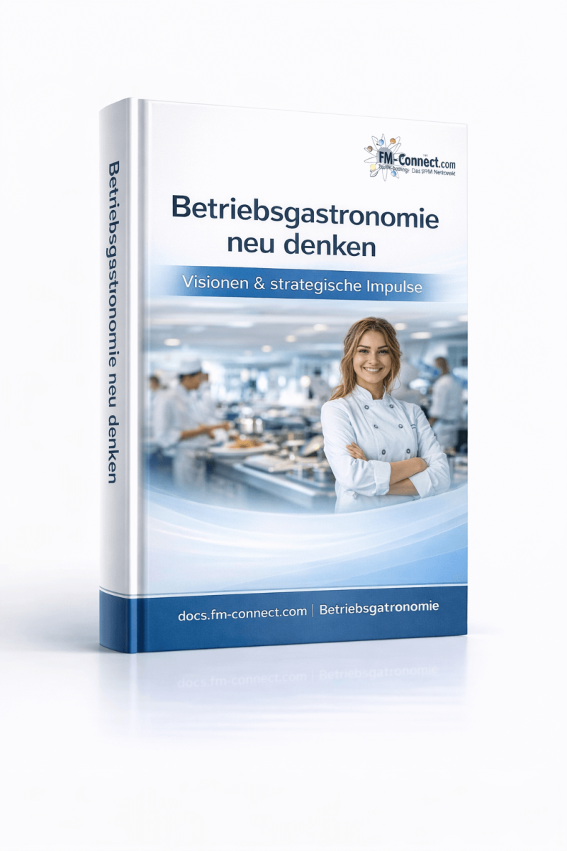Cover des Leitfadens zur Neuausrichtung der Betriebsgastronomie im Facility Management