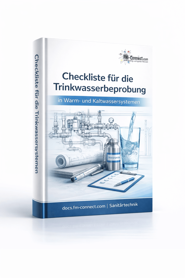 Cover der Checkliste zur Beprobung von Trinkwasseranlagen im Facility Management