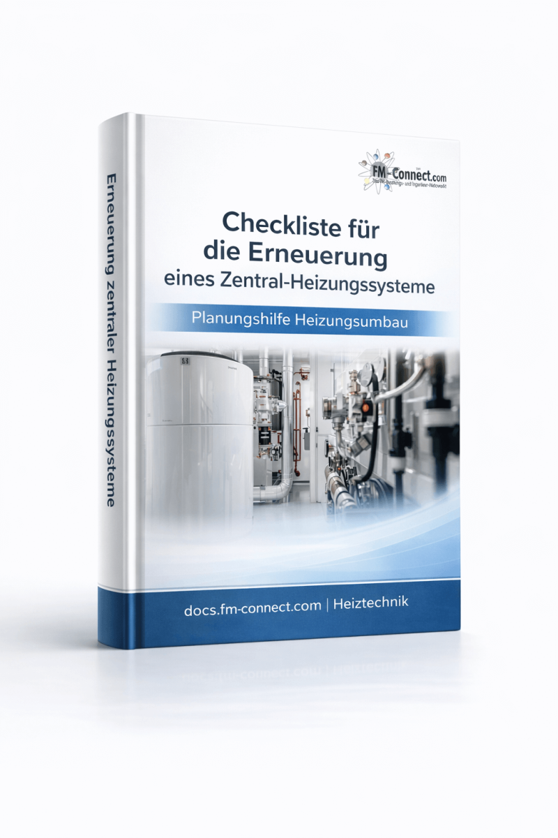 Cover der Checkliste zur Erneuerung eines Zentralheizungssystems im Facility Management