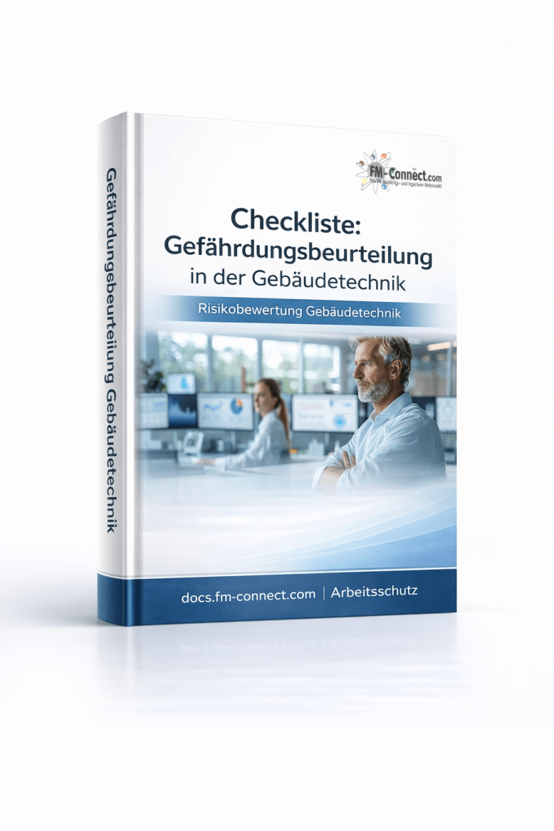 Cover der Checkliste zur Gefährdungsbeurteilung in der Gebäudetechnik im Facility Management