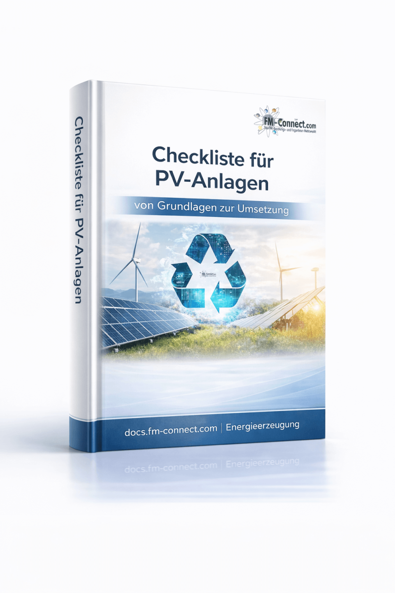 Cover der Checkliste für PV-Anlagen im Facility Management