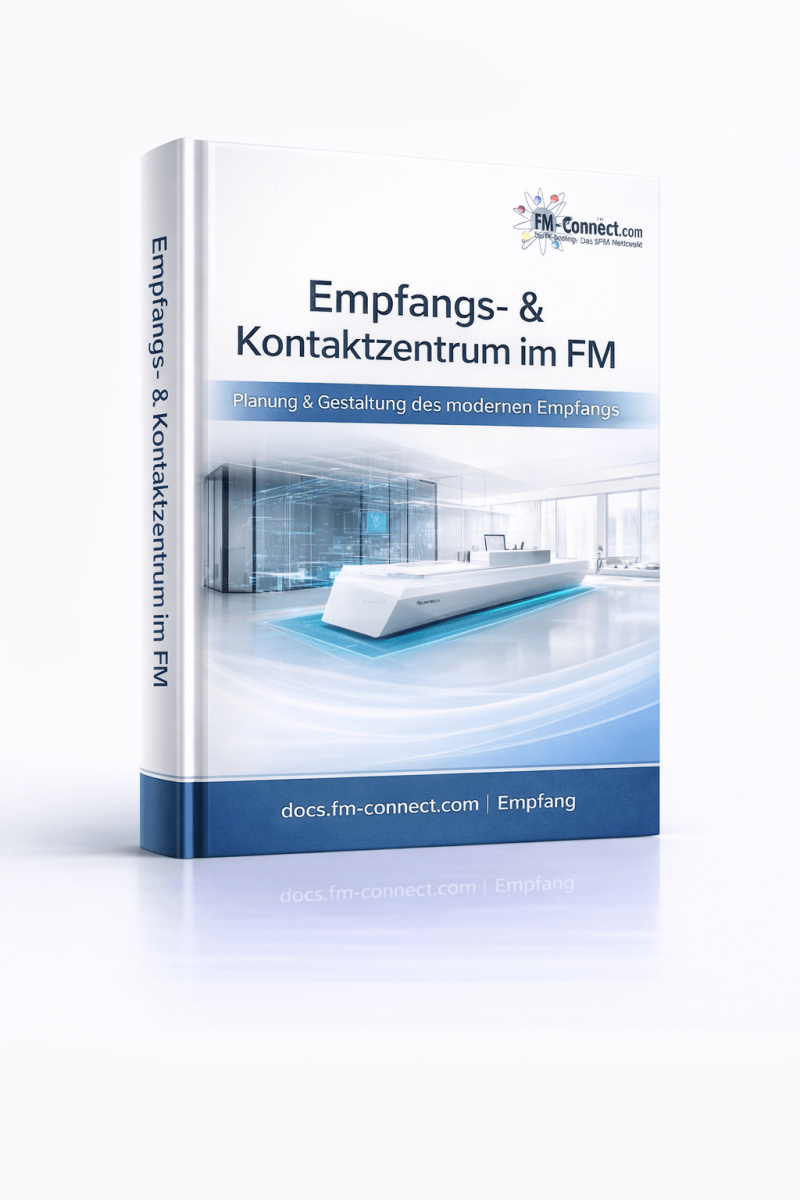 Cover des Empfangs- und Kontaktzentrums im Facility Management