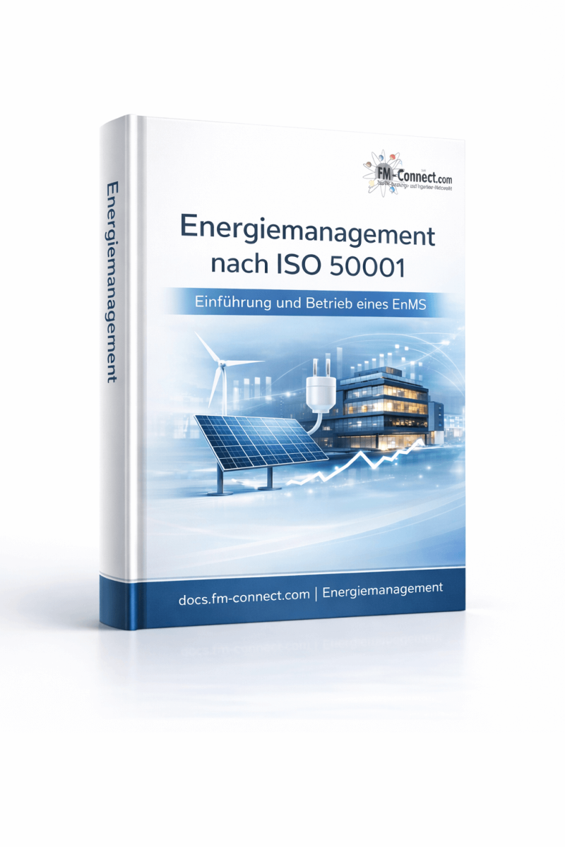 Cover des Energiemanagements nach ISO 50001 als strategische und normative Grundlage zur Steuerung von Energieeffizienz im Facility Management