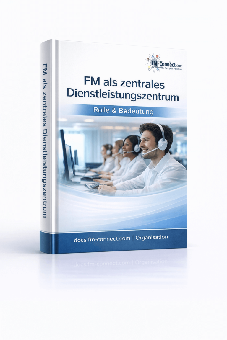 Cover des Konzepts zum Facility Management als zentrales Dienstleistungszentrum