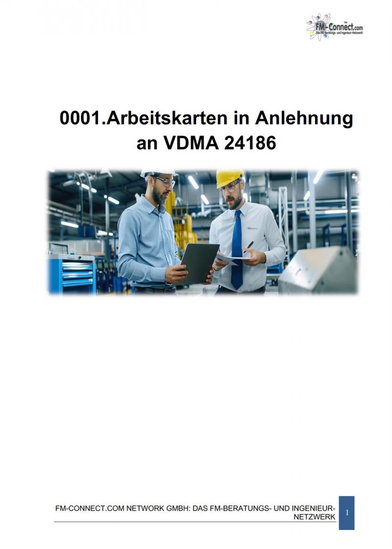 FM-0001.Arbeitskarten in Anlehnung an VDMA 24186 ff