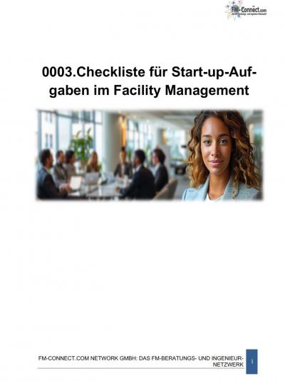 FM-0003.Checkliste für Start-up-Aufgaben im FM