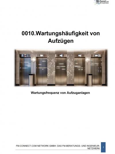 FM-0010.Wartungshäufigkeit von Aufzuganlagen 