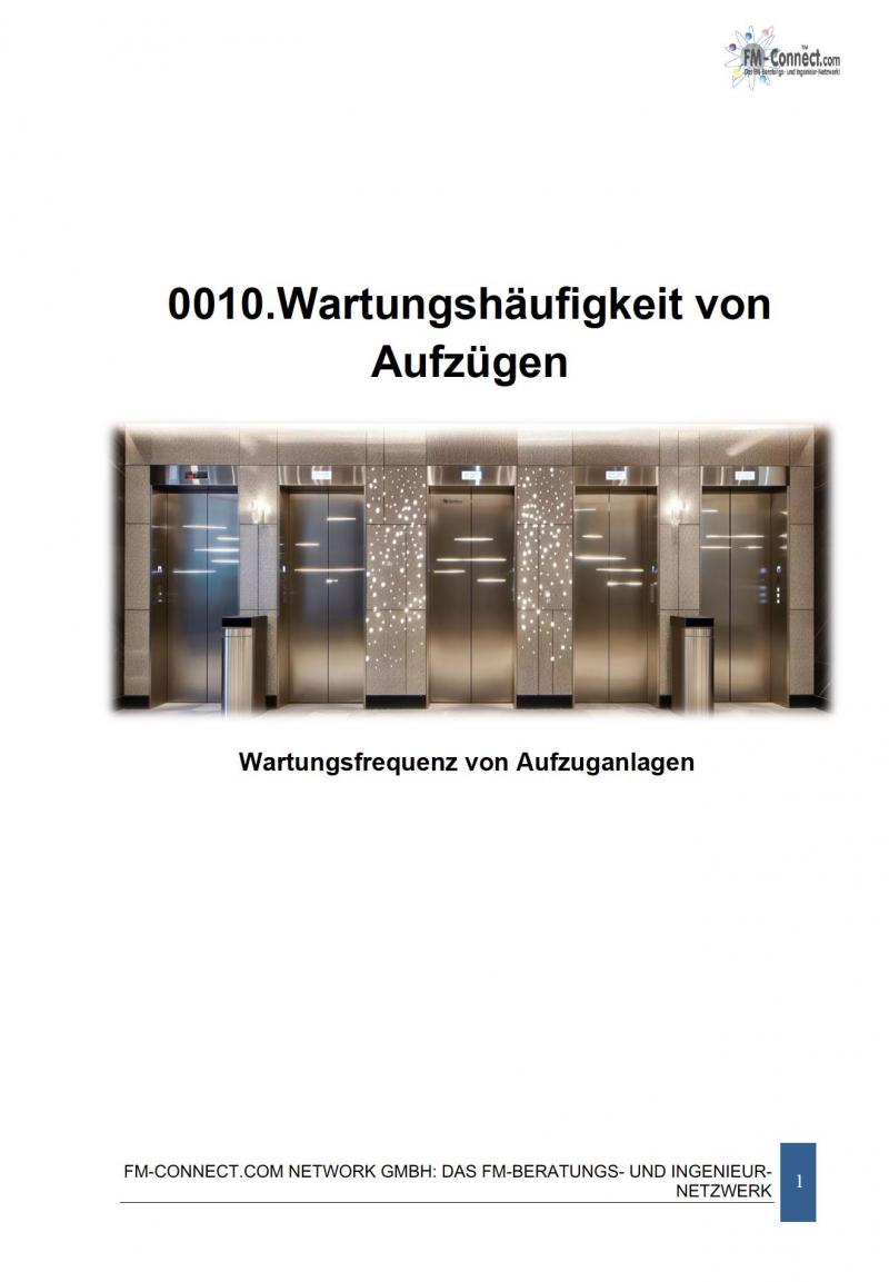 FM-0010.Wartungshäufigkeit von Aufzuganlagen 