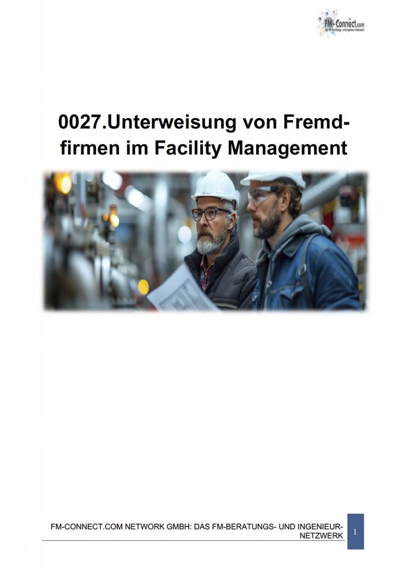 FM-0027.Unterweisung von Fremdfirmen im Facility Management