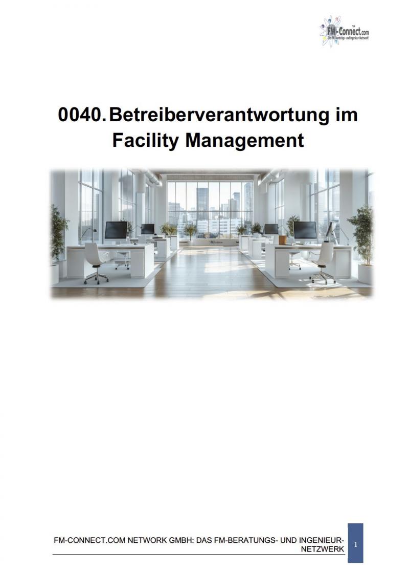 FM-0040.Betreiberverantwortung im Facility Management