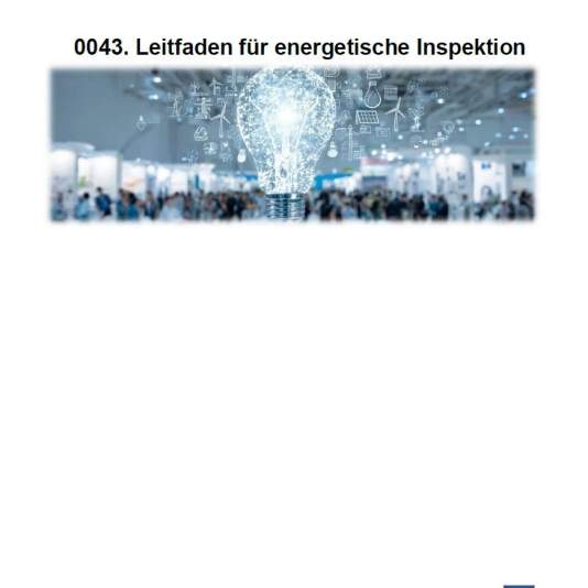 Leitfaden für energetische Inspektion