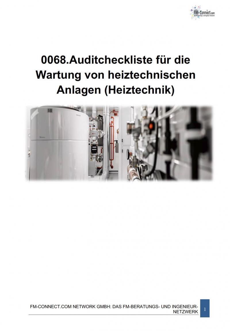 FM-0068.Auditcheckliste Wartung der Heiztechnik