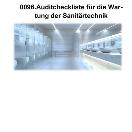 FM-0096.Auditcheckliste fuer die Wartung der Sanitärtechnik