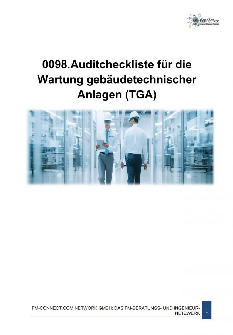 FM-0098.Auditcheckliste Wartung gebäudetechnischer Anlagen