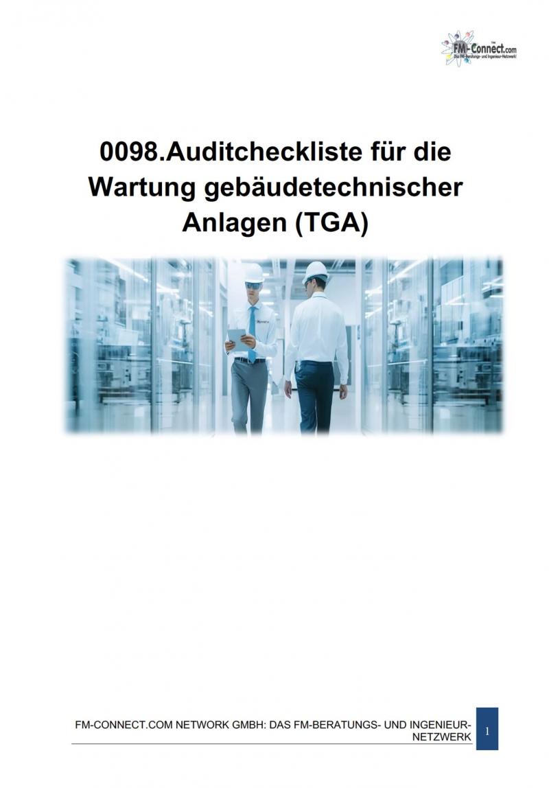FM-0098.Auditcheckliste Wartung gebäudetechnischer Anlagen