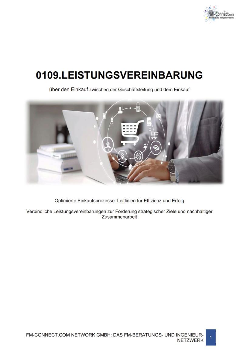 FM-0109.Leistungsvereinbarung Einkauf und Beschaffung