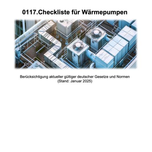 FM-0117.Checkliste für Wärmepumpen