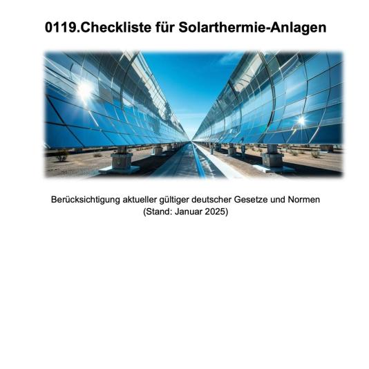 FM-0119.Checkliste für Solarthermie-Anlagen