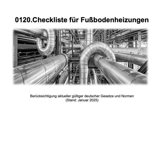 FM-0120.Checkliste für Fußbodenheizungen