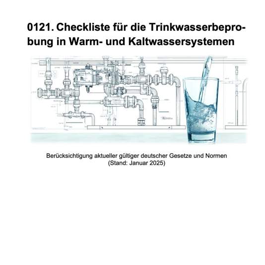 FM-0121.Checkliste für die Trinkwasserbeprobung in Warm- und Kaltwassersystemen