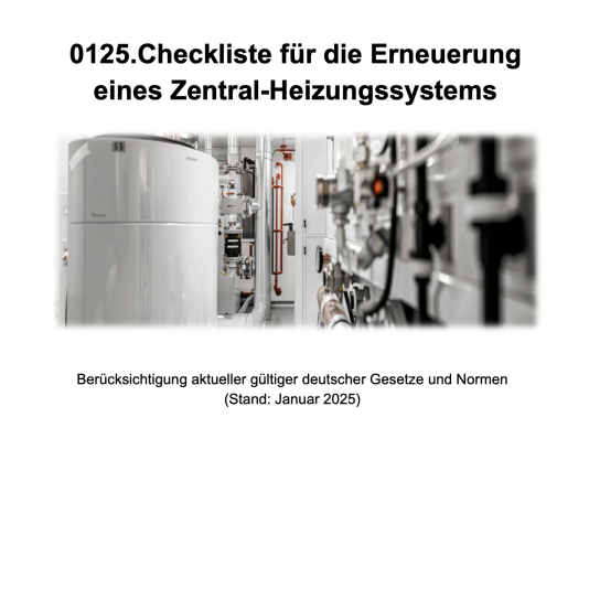 FM-0125.Checkliste für die Erneuerung eines Zentral-Heizungssystems