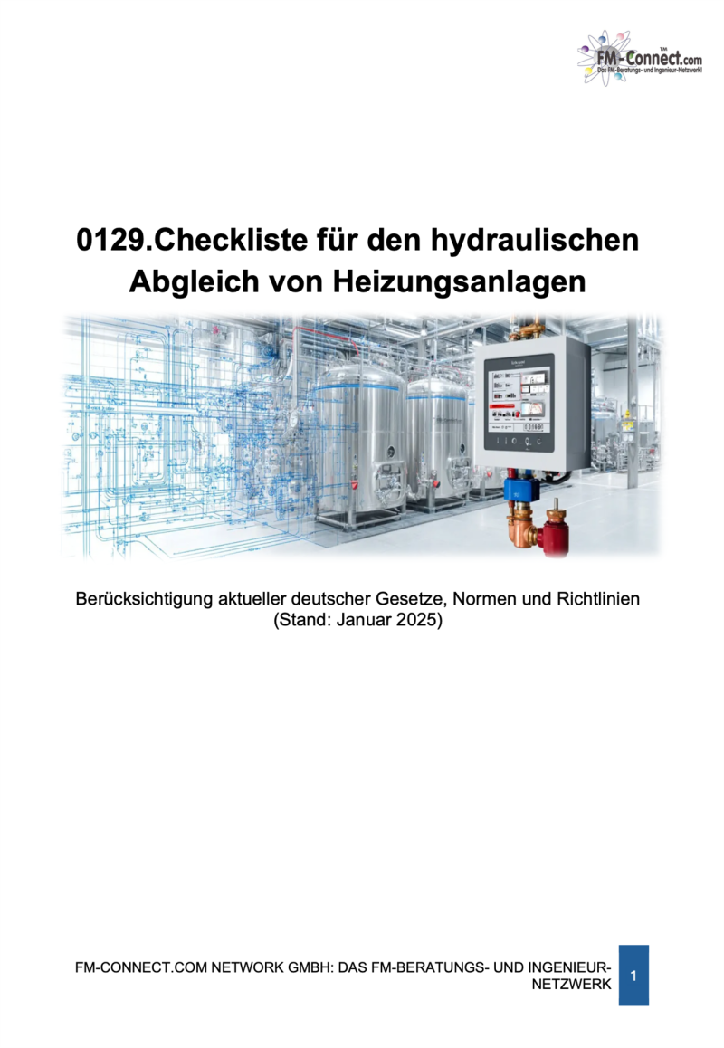 FM-0129.Checkliste für den hydraulischen Abgleich von Heizungsanlagen