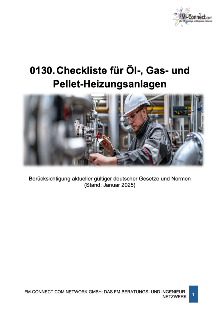FM-0130.Checkliste für Öl-, Gas- und Pellet-Heizungsanlagen