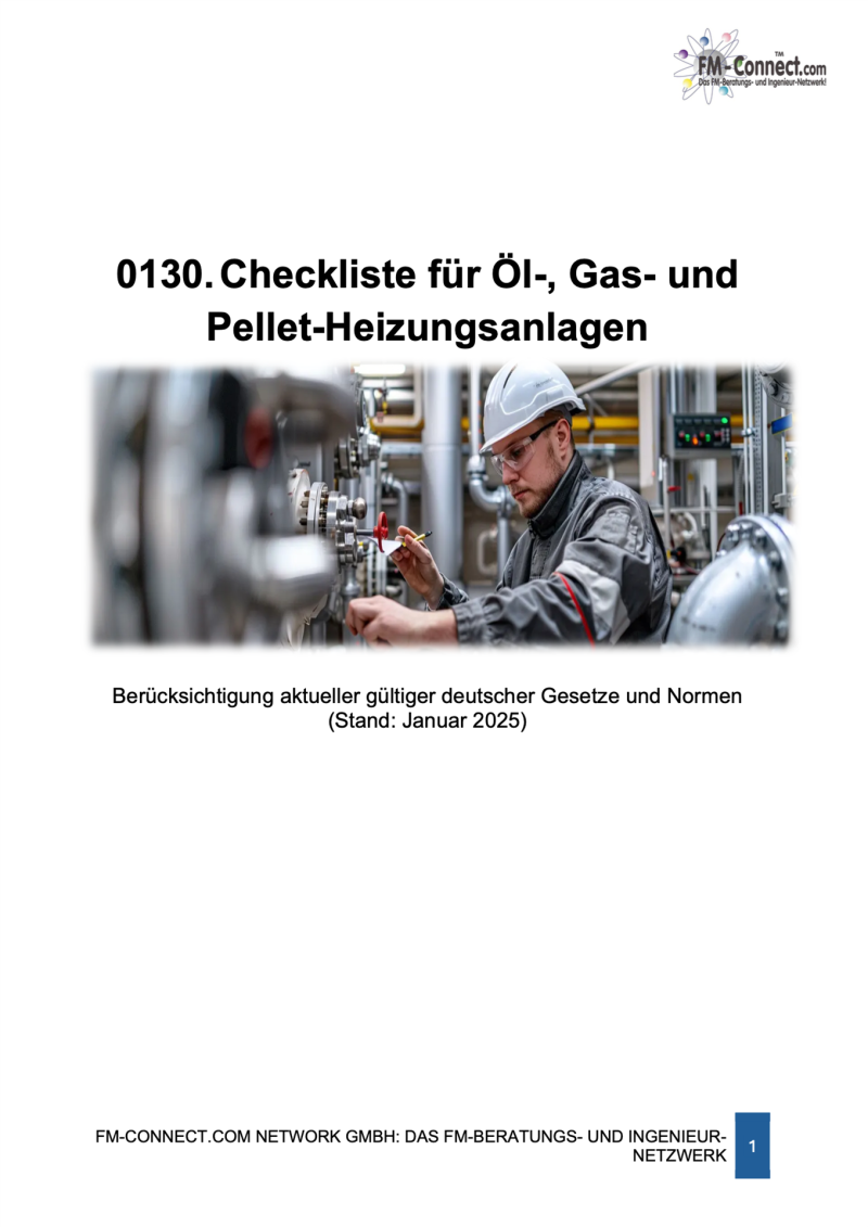 FM-0130.Checkliste für Öl-, Gas- und Pellet-Heizungsanlagen