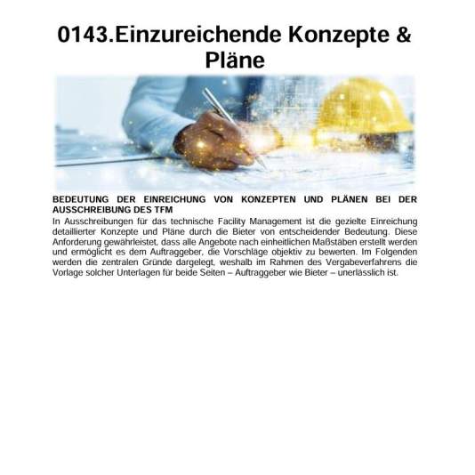 FM-0143.TFM » Anforderungen » Einzureichende Konzepte & Pläne