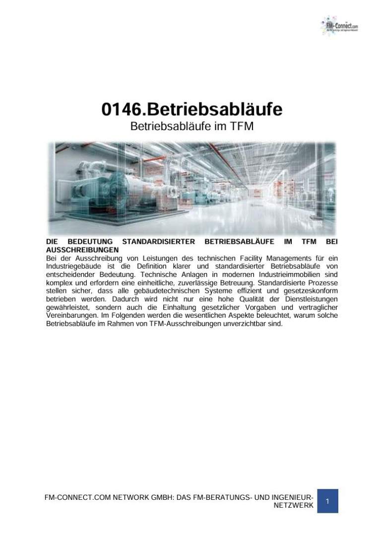 TFM » Anforderungen » Betriebsabläufe