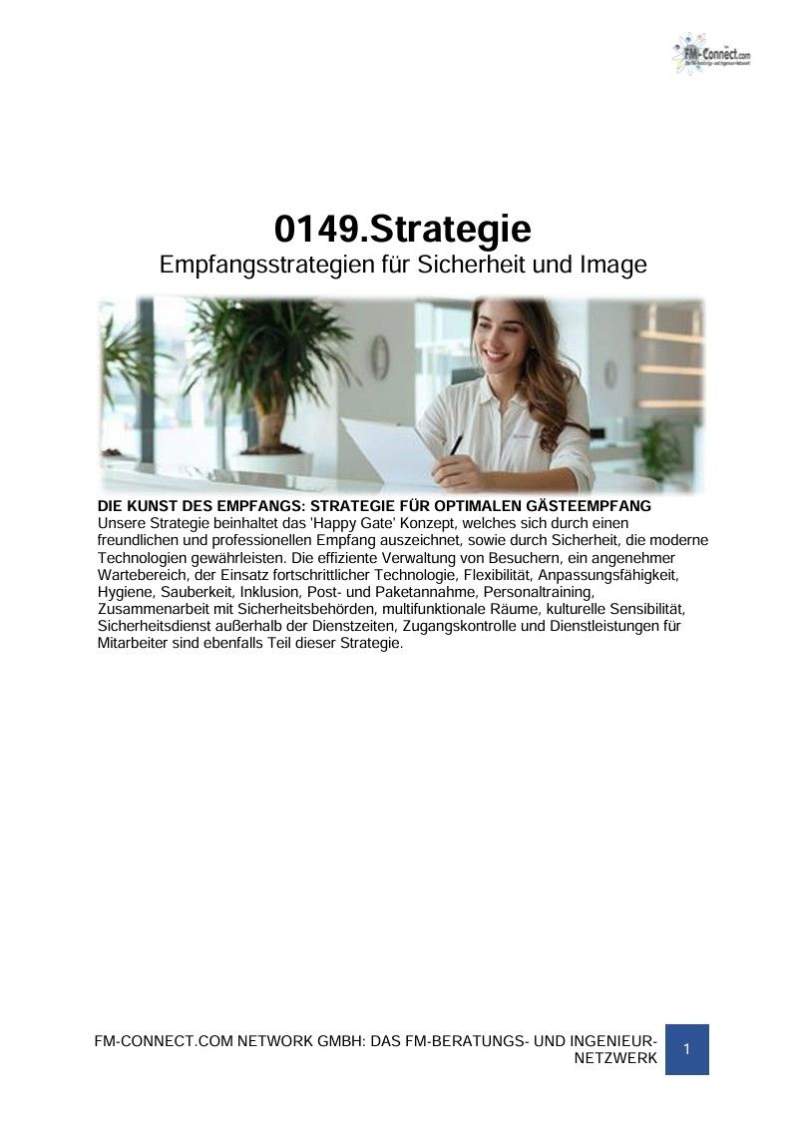 FM-0149.Empfangs- und Kontaktzentrum » Strategie