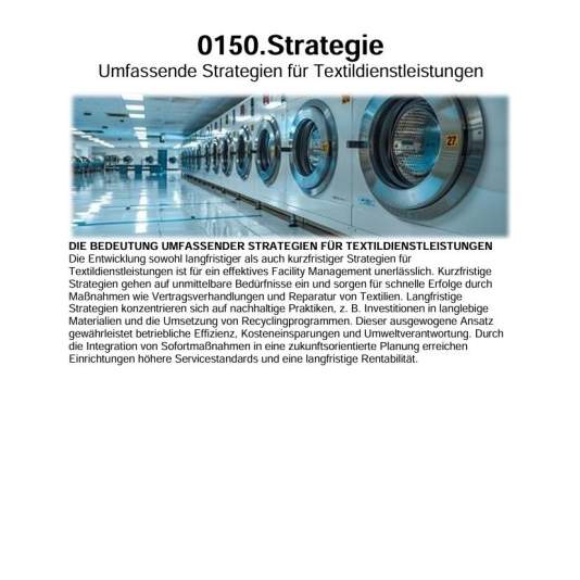 FM-0150.Berufswäsche-Textillogistik » Strategie
