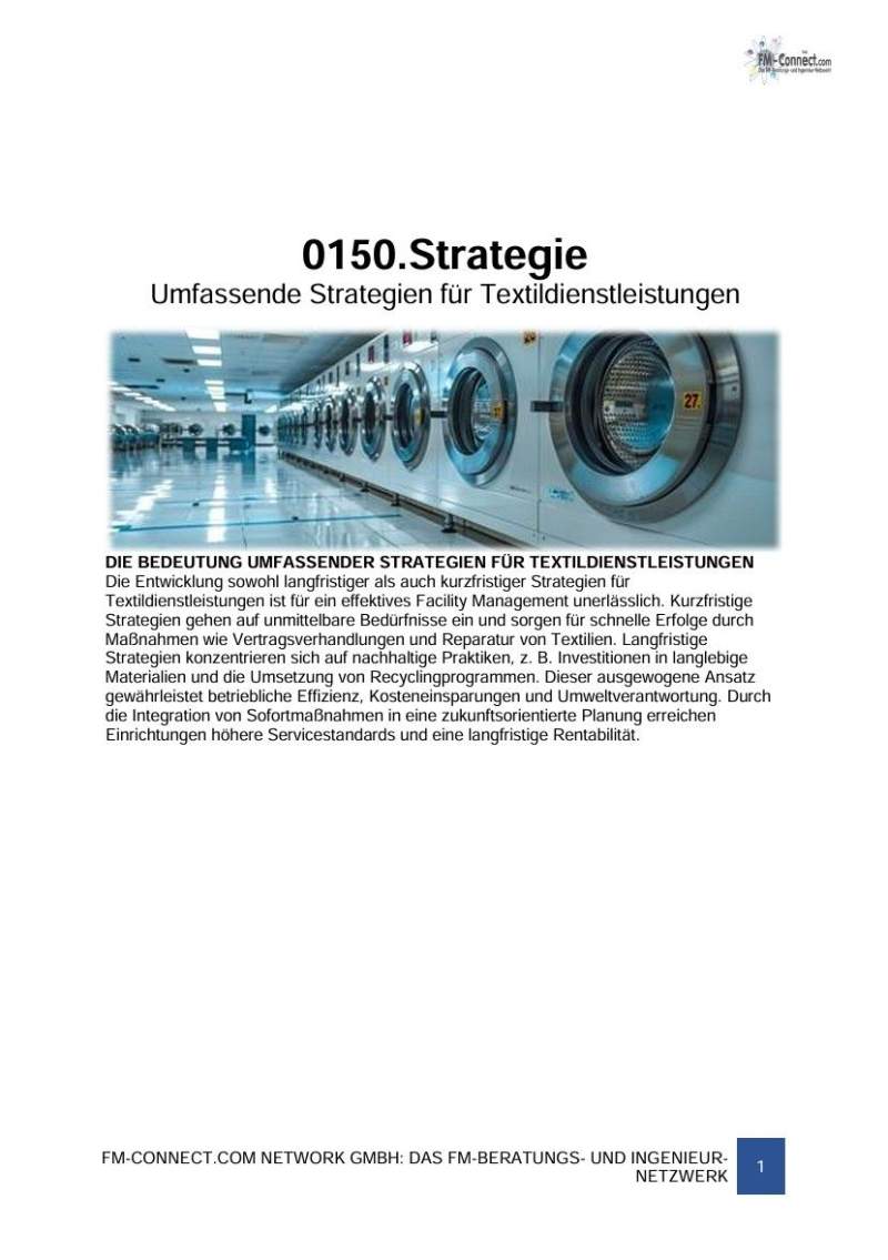 FM-0150.Berufswäsche-Textillogistik » Strategie
