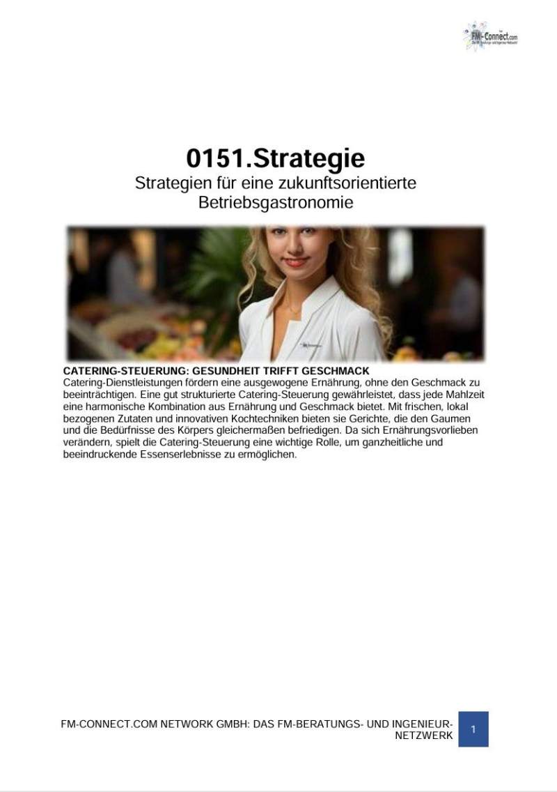 FM-0151.Betriebsgastronomie » Strategie
