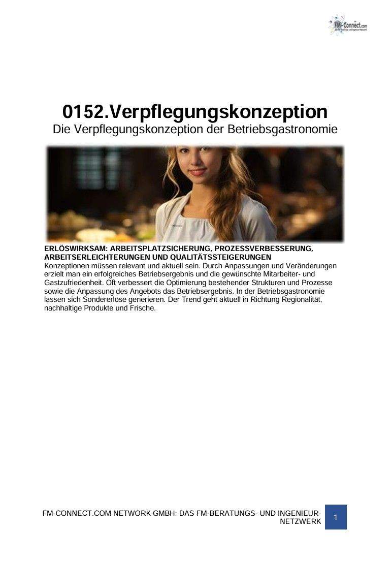 FM-0152.Betriebsgastronomie » Verpflegungskonzeption