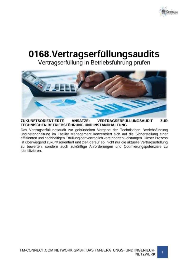 FM-0168.TFM » Geschäftsprozesse » Vertragserfüllungsaudits