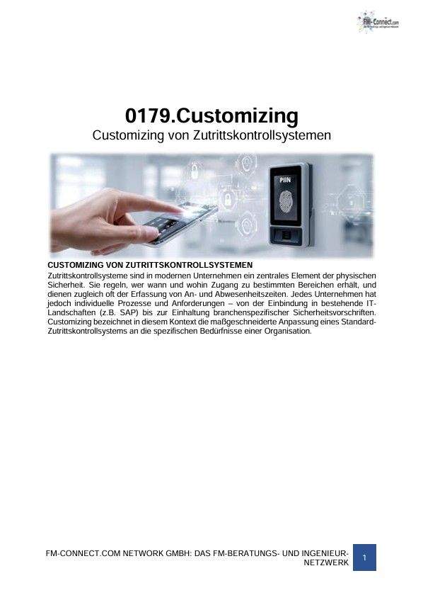 FM-0179.Zutritt-Ausschreibung-Customizing