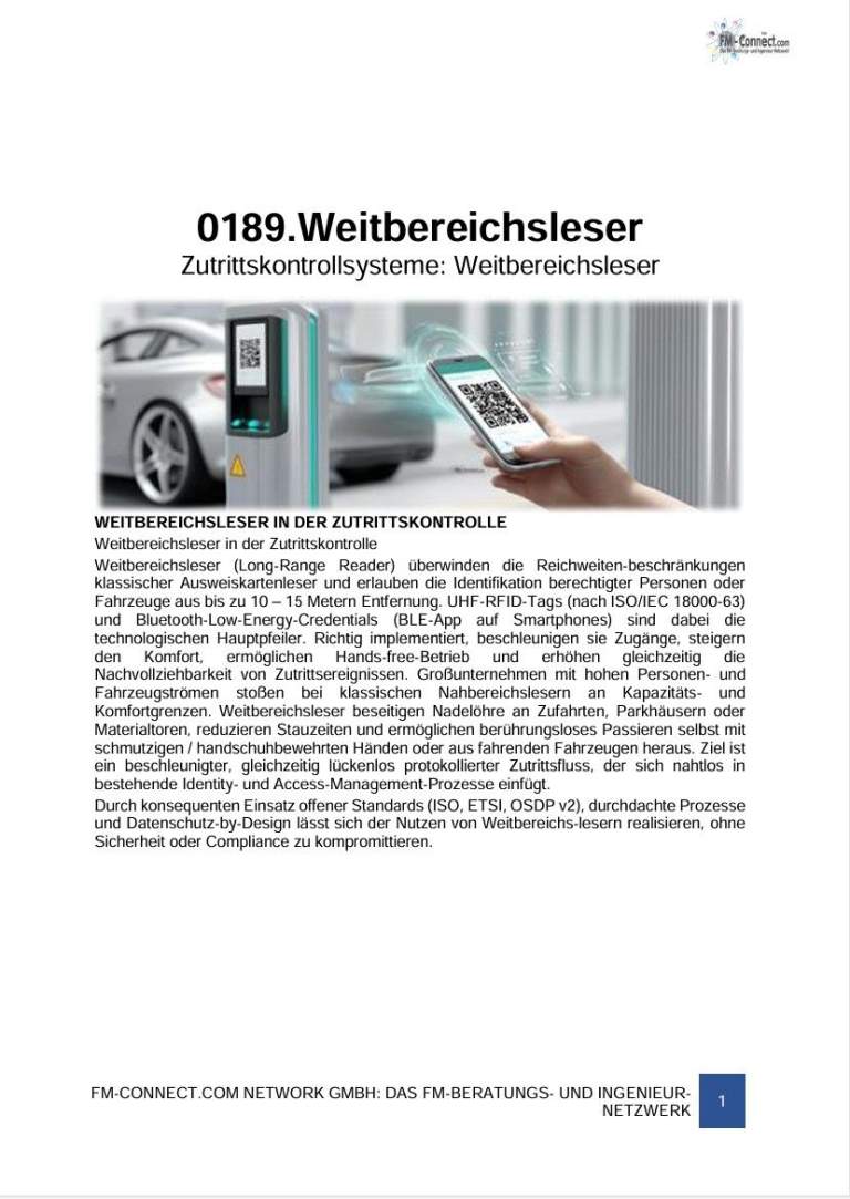 FM-0189.Zutritt - Konzeption - Weitbereichsleser