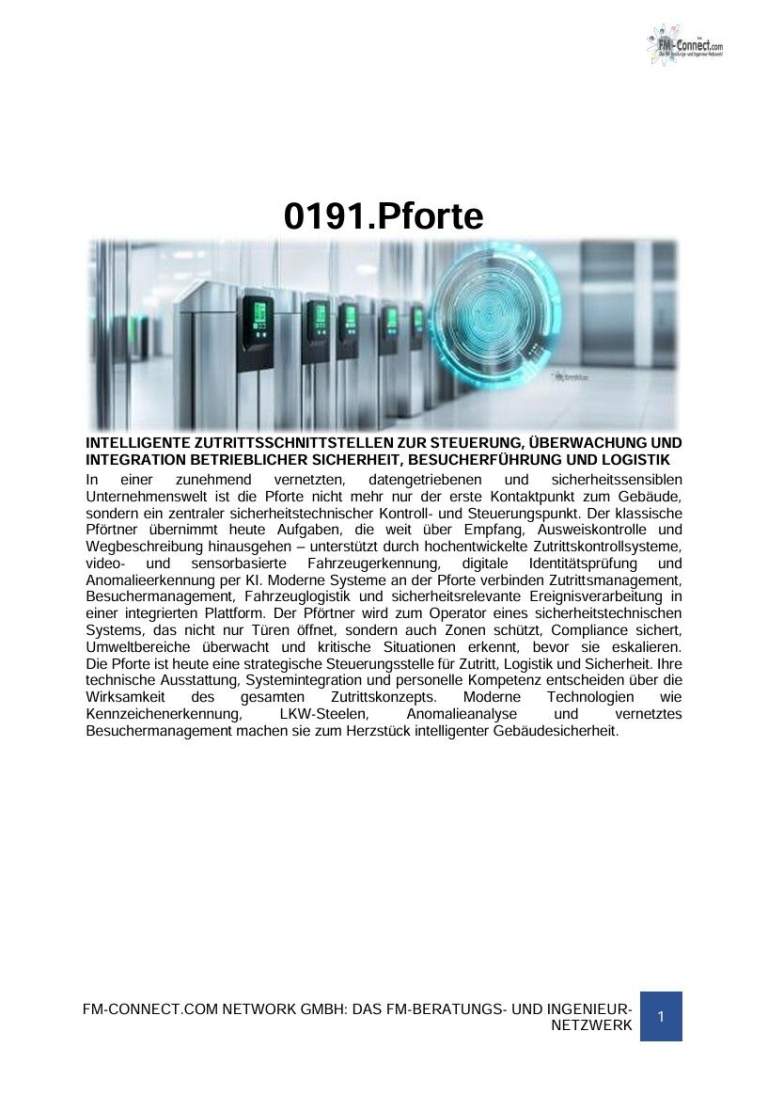 FM-0191.Zutritt - Konzeption - Pforte